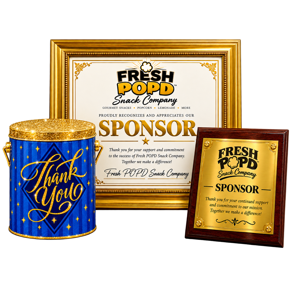 $500 — Fresh Pop’d Founding Sponsor