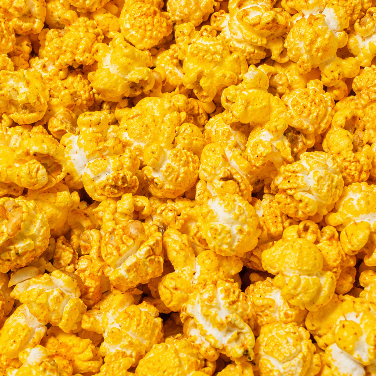Spicy Gouda flavored gourmet cheese popcorn by Fresh Pop'd Snack Company