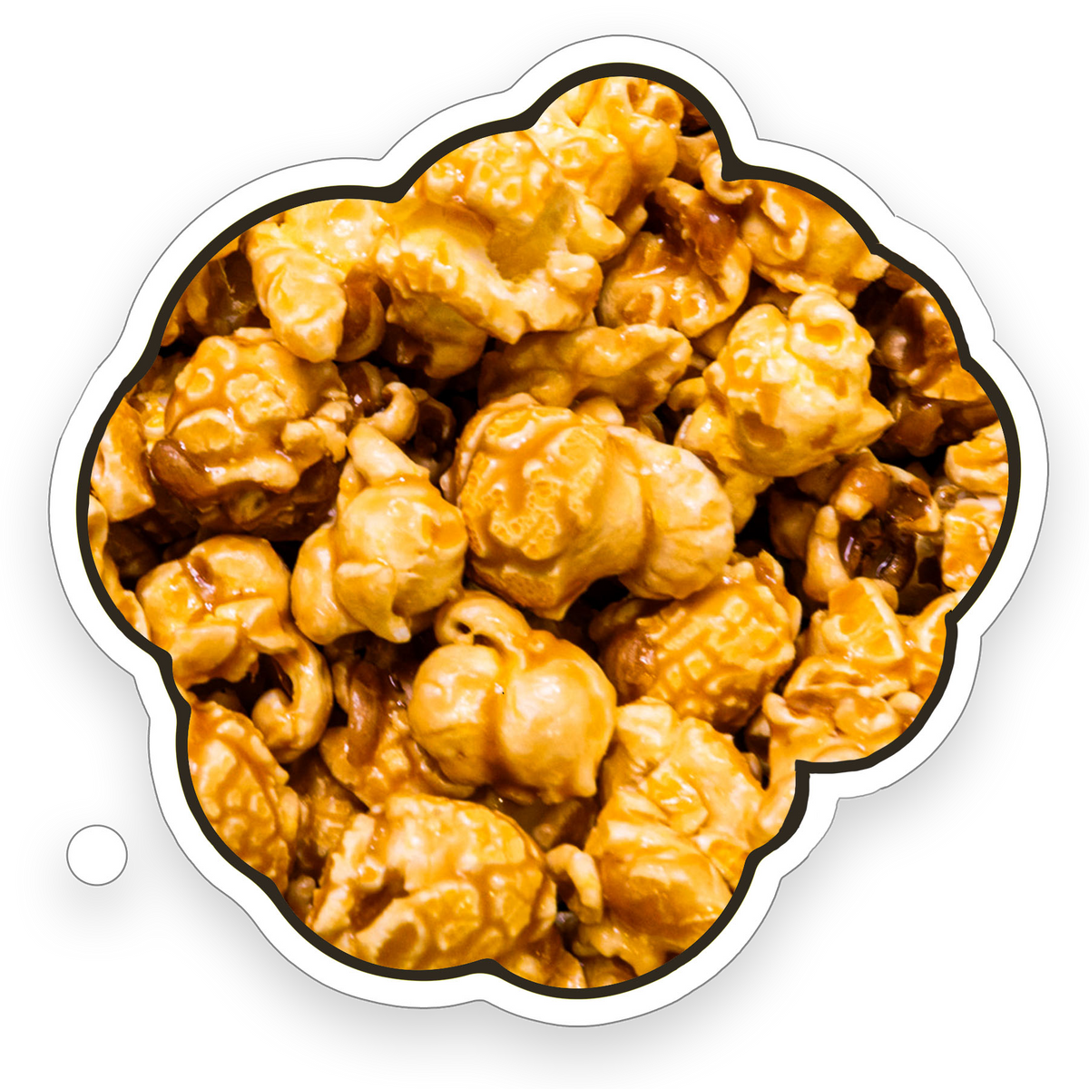 Fresh Pop'd Caramel Popcorn featuring sweet and buttery gourmet caramel corn