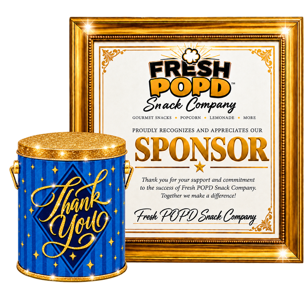 $250 — Fresh Pop’d Community Sponsor